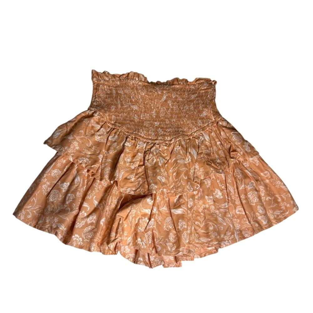 Japna floral tiered skirt
